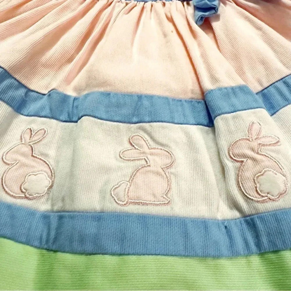 Maggie & Zoe | Pastel Scalloped Bunny Dress (12 mos) 🐰💕 - Picture 3 of 7